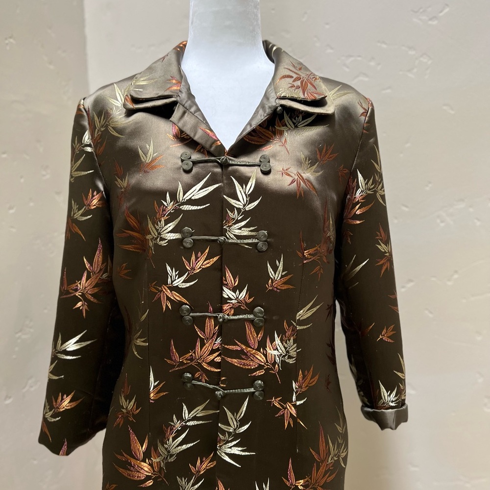 Diongyu Bamboo Print Blazer, Size M//L